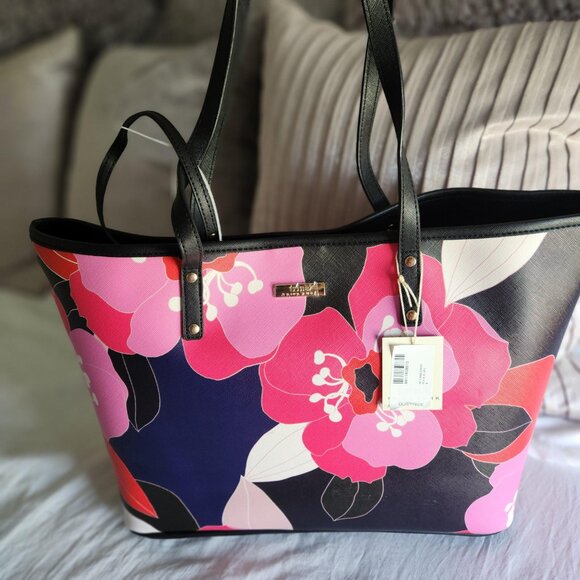 Trina Turk Pink Floral Tote, NWT - Picture 2 of 7